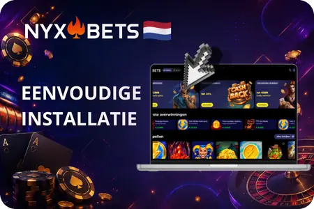 Nyxbets Installatie Voor Mobiele Spelers op Laptop